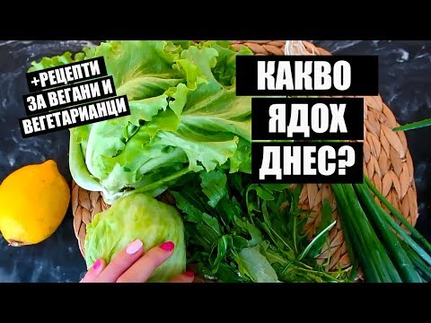 Видео: КАКВО ЯДОХ ДНЕС - РЕЦЕПТИ ЗА ВЕГАНИ И ВЕГЕТРИАНЦИ