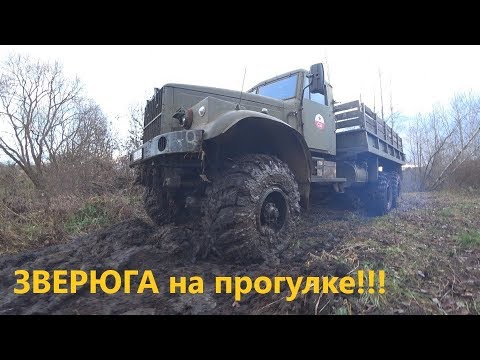 Видео: СТРАВИЛИ шины на КРАЗе до 0.2 и в КАНАВУ!!!