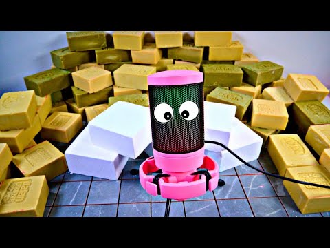 Видео: ASMR SOAP. Gym chalk crushing. Резка сухого мыла.  Satisfying video @ASMRSOAPUK