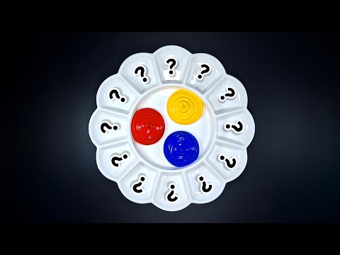 Видео: 12 Рецептов Цветов из КРАСНОГО, ЖЁЛТОГО и СИНЕГО | Удовлетворительное Смешивание Цветов || Art Tenka