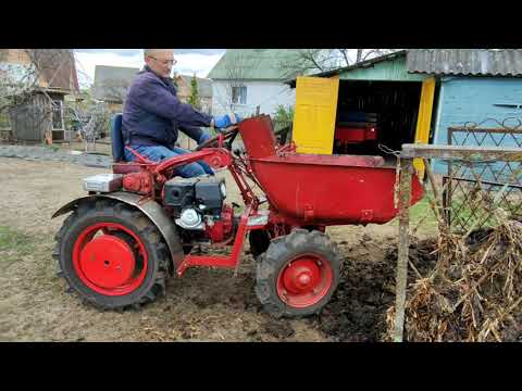 Видео: Мотован в работе. Возим навоз и фрезеруем.