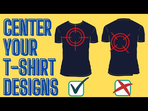 Видео: КАК ЦЕНТРИРОВАТЬ ДИЗАЙН ФУТБОЛКИ (Без линеек!)