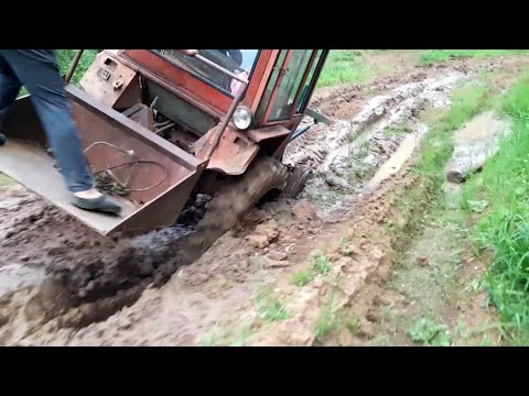 Видео: Т-25 застрял