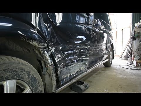 Видео: Кузовной ремонт микроавтобуса Мерседес Спринтер