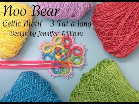 Видео: Фриволите: кельтский мотив 3. Длинное плетение.