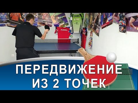 Видео: Техника передвижения на классическом упражнении в настольном теннисе