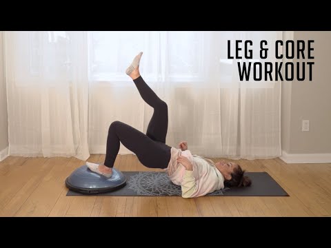 Видео: Тренировка ног и корпуса BOSU® Sport | Йога от Кэндис