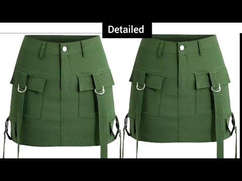 Видео: Как легко выкроить и сшить юбку-карго | Для начинающих.