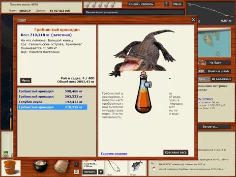 Видео: Русская Рыбалка 3.99 Гребнистый крокодил