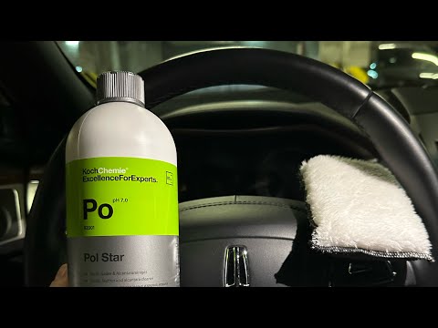 Видео: Як почистити шкіру керма KochChemie Pol Star та Leather star