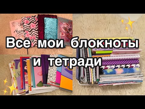 Видео: Вся моя коллекция блокнотов и тетрадей