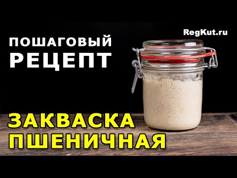 Видео: Пшеничная закваска для хлеба – этапы приготовления. Пошаговый рецепт закваски из пшеничной муки