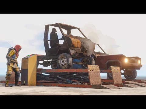 Видео: Авто-мастерская! Продаю подержанные тачки и обороняю бункер от злых покупателей в Rust/Раст