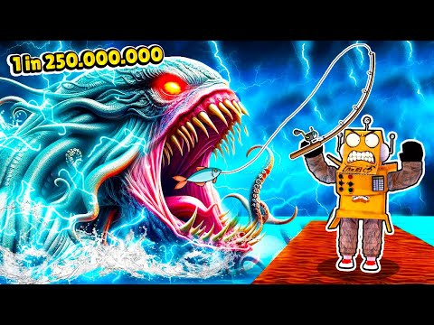 Видео: 24 ЧАСА ЛОВИЛ ЭТОГО МОНСТРА 1 из 250.000.000 МИЛЛИОНОВ! ROBLOX GO FISHING