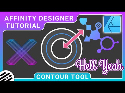 Видео: Учебное пособие по Affinity Designer — инструмент «Контур»