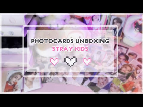 Видео: ♡ stray kids photocards unboxing | распаковка карт ♡