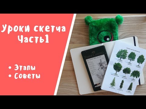 Видео: Уроки СКЕТЧа ЧАСТЬ 1 // как рисовать деревья