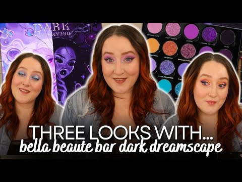 Видео: ТРИ ОБРАЗА С DARK DREAMSCAPE! *НОВИНКА* Палетка теней для век Bella Beaute Bar: мастер-классы, кр...