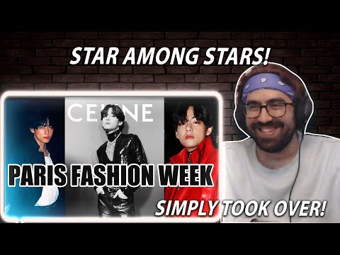 Видео: Ким Тэхён на показе мод Celine в Париже... и покорил всех! | Реакция