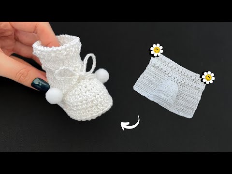 Видео: ЛЕГКАЯ И КРАСИВАЯ ТУФЛИ, СВЯЗАННЫЕ КРЮЧКОМ