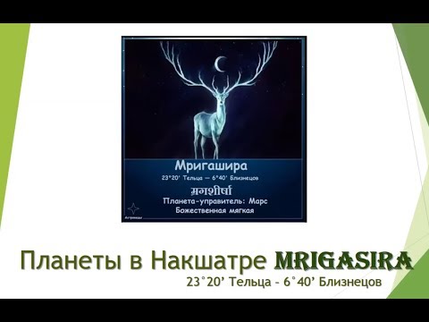 Видео: Вебинар 15.12.2018: Планеты в накшатре Мригашира