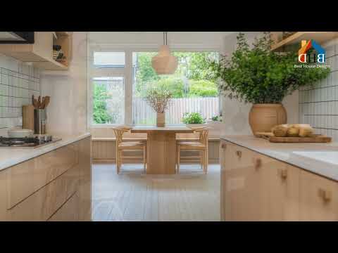 Видео: Дизайн маленькой кухни 2025 | Скандинавские материалы и отделка, идеи освещения и организация хра...