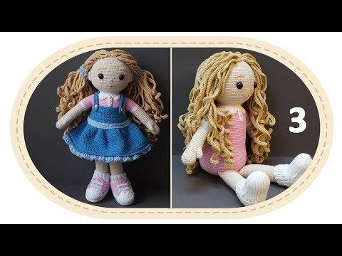 Видео: Вязаная кукла крючком Розали, часть 5 (Тело, ч3). Crochet doll Rosalie, part 5 (body, p3).