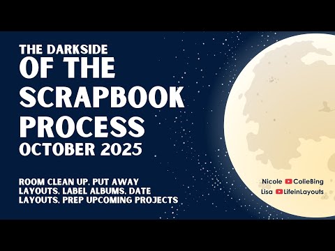 Видео: Возвращение к тёмной стороне челленджа «Скрапбукинг» | Сосредоточьтесь на 4-м этапе и разместите ...