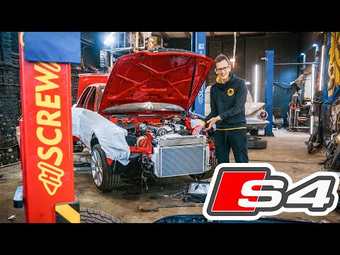Видео: РЕСТАВРАЦИЯ AUDI S4. ВПИХИВАЕМ РАДИАТОРЫ. ПЕРЕШИВ САЛОНА.