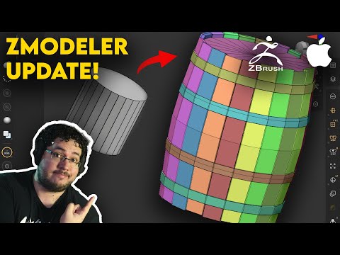 Видео: Zbrush Zmodeler для iPad! БОЛЬШОЕ ОБНОВЛЕНИЕ!
