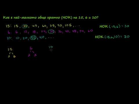 Видео: Най-малко общо кратно (НОК)