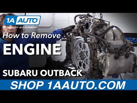 Видео: Как снять двигатель 2.5L Subaru Outback 04-09