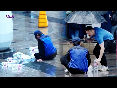 Видео: Что делать, если вы видите доставщика, который рухнул из-за чрезмерной работы?