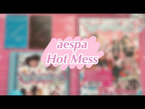 Видео: 🎀Распаковка японского альбома aespa ‘Hot Mess’ |kpop album unboxing
