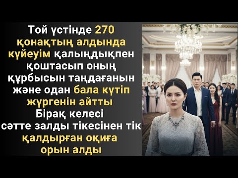 Видео: Той үстінде 270 қонақтың алдында күйеуім қалыңдықпен қоштасып оның құрбысын таңдағанын және одан