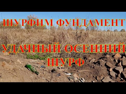 Видео: Осенний ШУРФ ФУНДАМЕНТА. Коп монет с металлоискателем. В поисках старины.