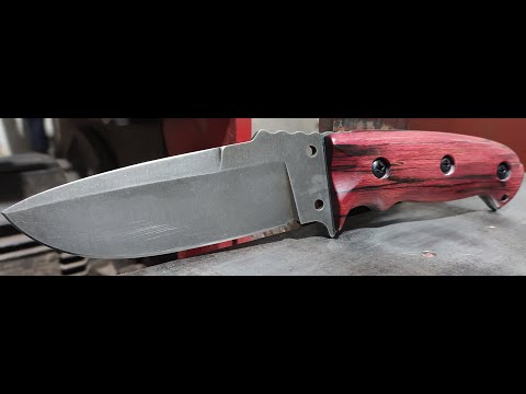 Видео: Тактичний ніж! Ніж зі сталі ДІ-37! Tactical knife made of steel di-37!