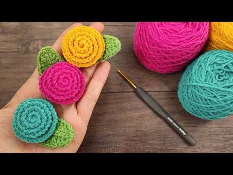 Видео: 🌺🌸 Удивительный цветок крючком (Цветок крючком)