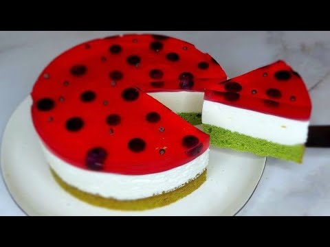 Видео: Слишком ПРОСТО, слишком ВКУСНО! НЕРЕАЛЬНО вкусный и простой торт "Арбуз"