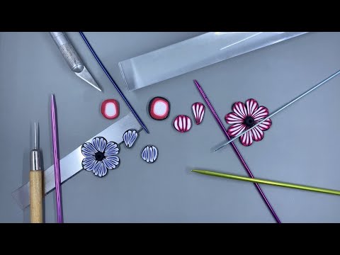 Видео: Мастер-класс по изготовлению трости из полимерной глины: Трость с сегментированными лепестками (ч...