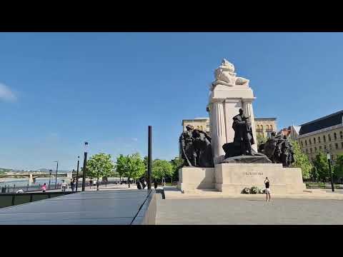 Видео: Прогулка у здания парламента и Дуная. Будапешт в 4K.