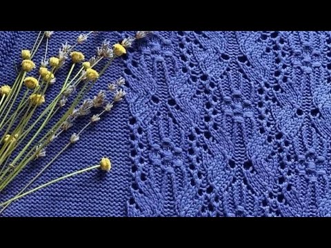 Видео: 📌Весенние узоры спицами. Схемы вязания.