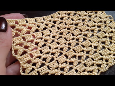 Видео: Простой УЗОР КРЮЧКОМ!!! легкое ВЯЗАНИЕ для новичков EASY Crochet for beginners