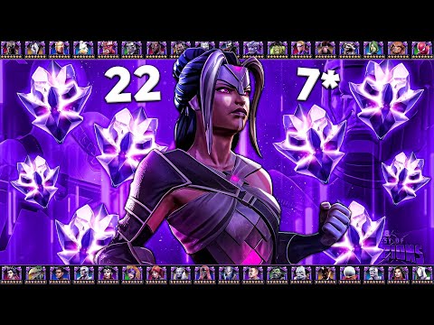 Видео: [OMG!!!] 22 7* Кристалла | Марвел Битва Чемпионов | 22 7* Crystals Marvel Contest of Champions