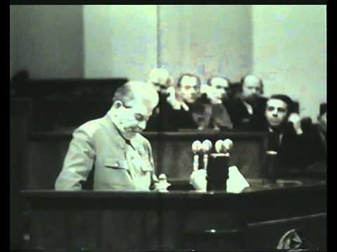 Видео: Последнее выступление И.В. Сталина / Last speech of J.Stalin (1952 г.)