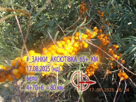 Видео: 2025 08 17 (нд) [Вело] #_ЗАНКИ⇒АКСЮТІВКА_65+_КМ