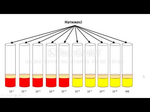 Видео: вирус титрін анықтайтын түсті сынама