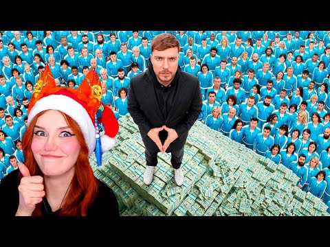 Видео: 2,000 Человек Борются За $5,000,000 Мистер Бист ( MrBeast ) Реакция