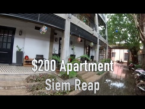 Видео: Квартира за 200 долларов в месяц в 15 минутах ходьбы от Паб-стрит в Сиемреапе, Камбоджа