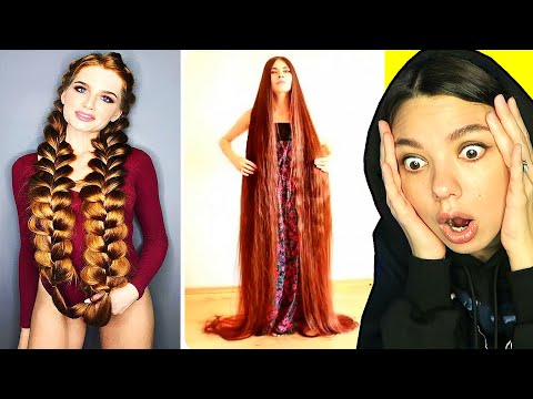 Видео: Самые ДЛИННЫЕ ВОЛОСЫ в Мире! Рапунцель в Реальной Жизни